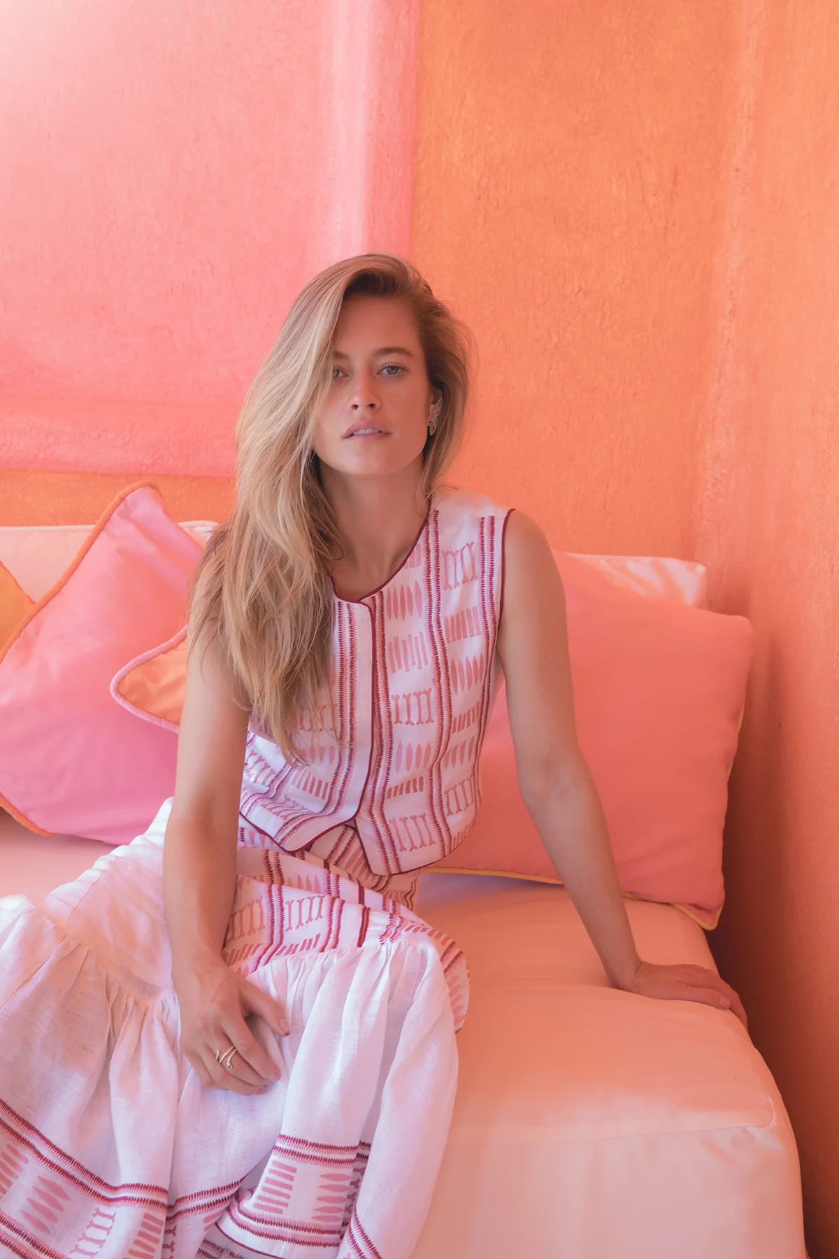Blush Ikat Top - Image 3