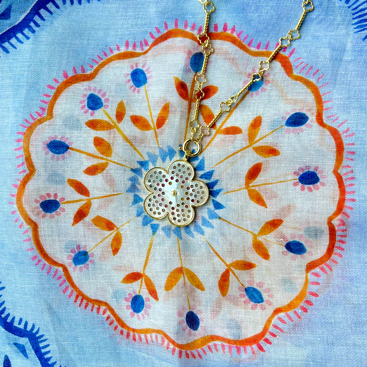 Brigitta Pendant + Quatrefoil Chain - Image 2