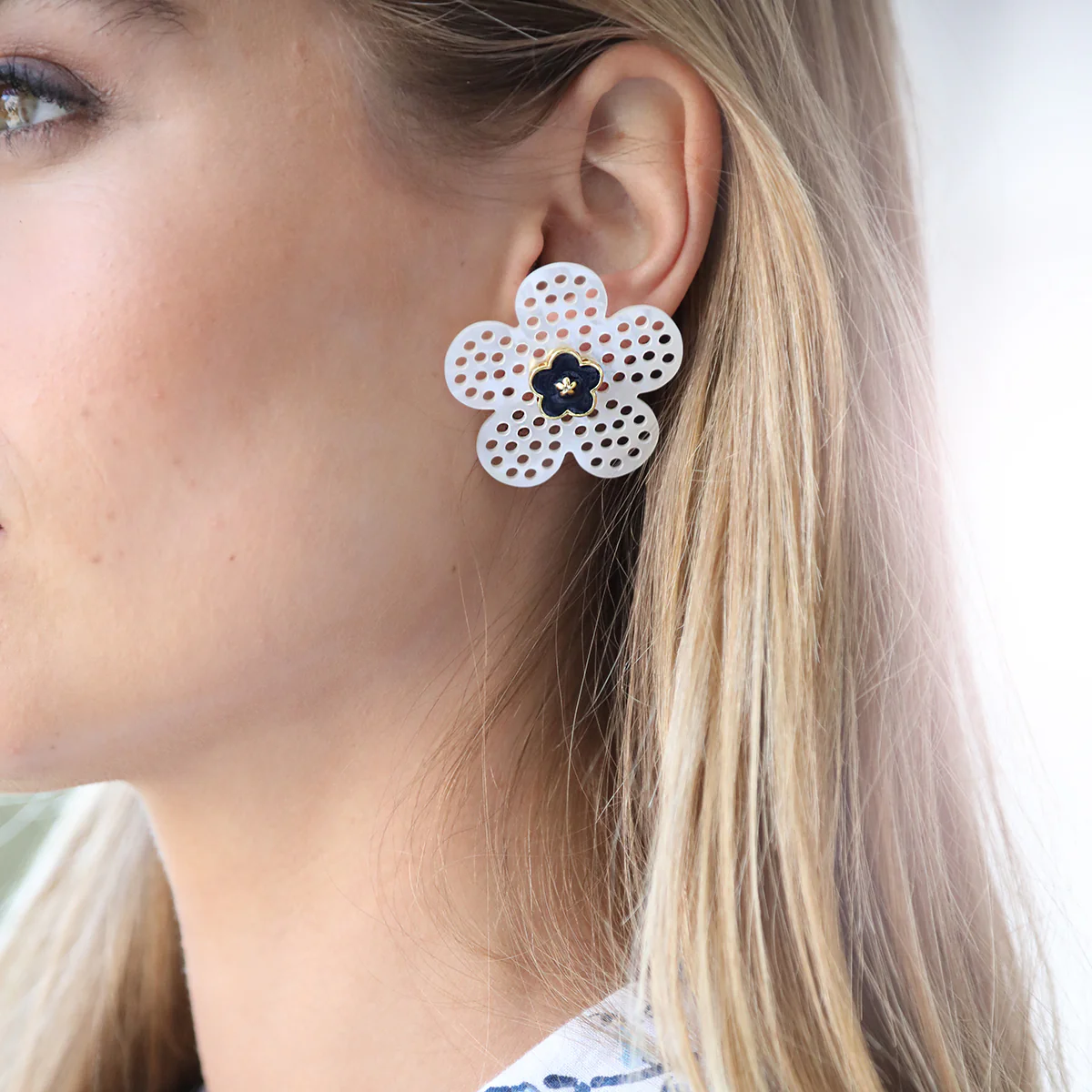 Brigitta Stud - Navy - Image 2