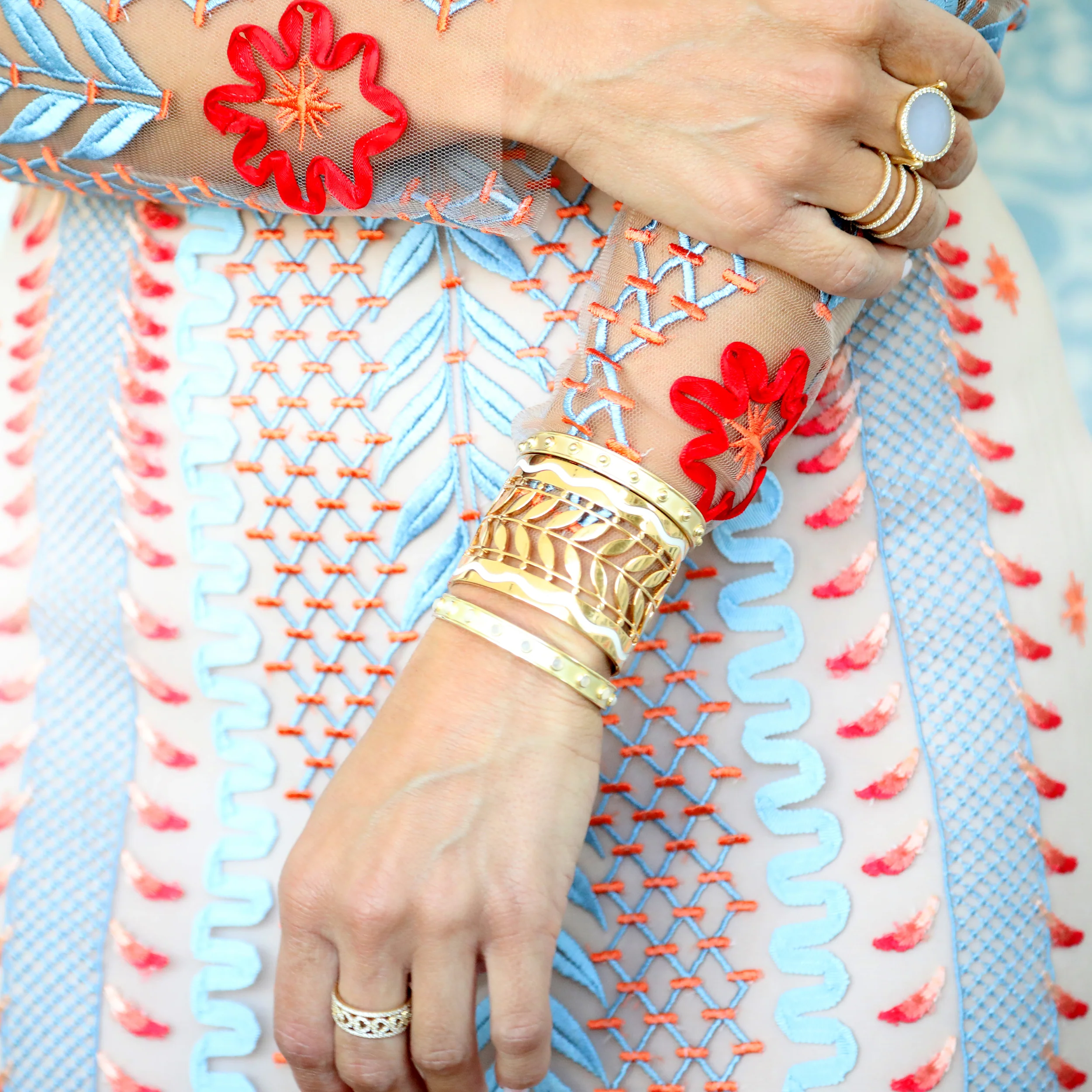 Demi Florentine Cuff - Gold - Image 5