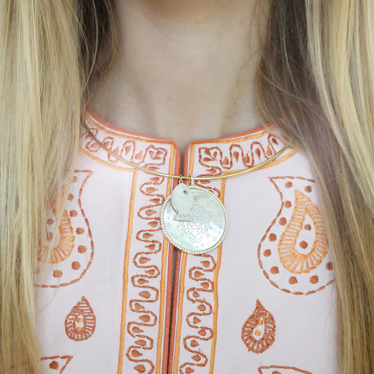 Diamond Celestial Zodiac Pendant - Image 2