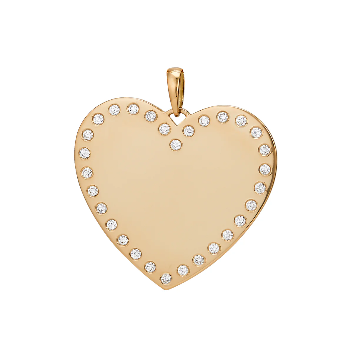 Diamond Heart Charm