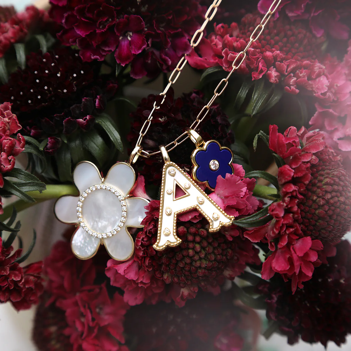 Diamond Letter Charm - Image 2