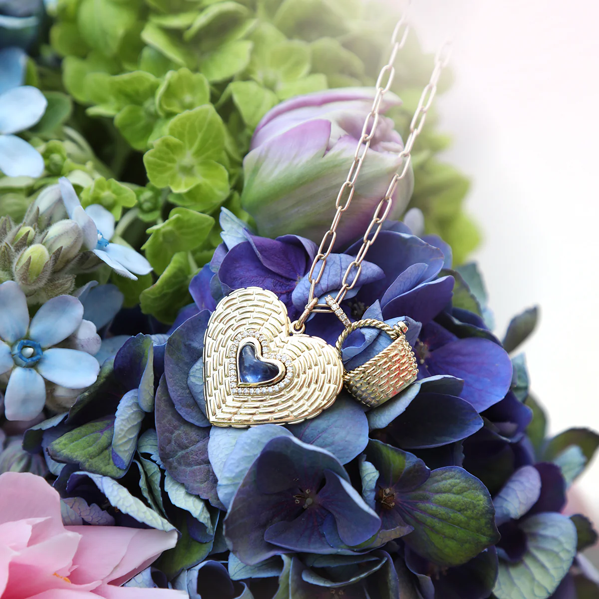 Diamond Nantucket Basket Charm - Image 2