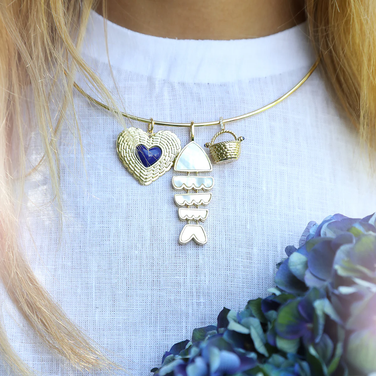 Diamond Nantucket Basket Charm - Image 4