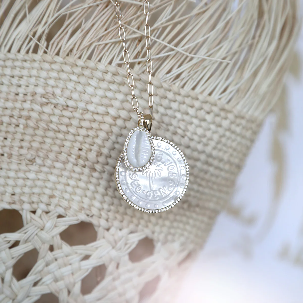 Diamond Puka Shell Charm - Image 2