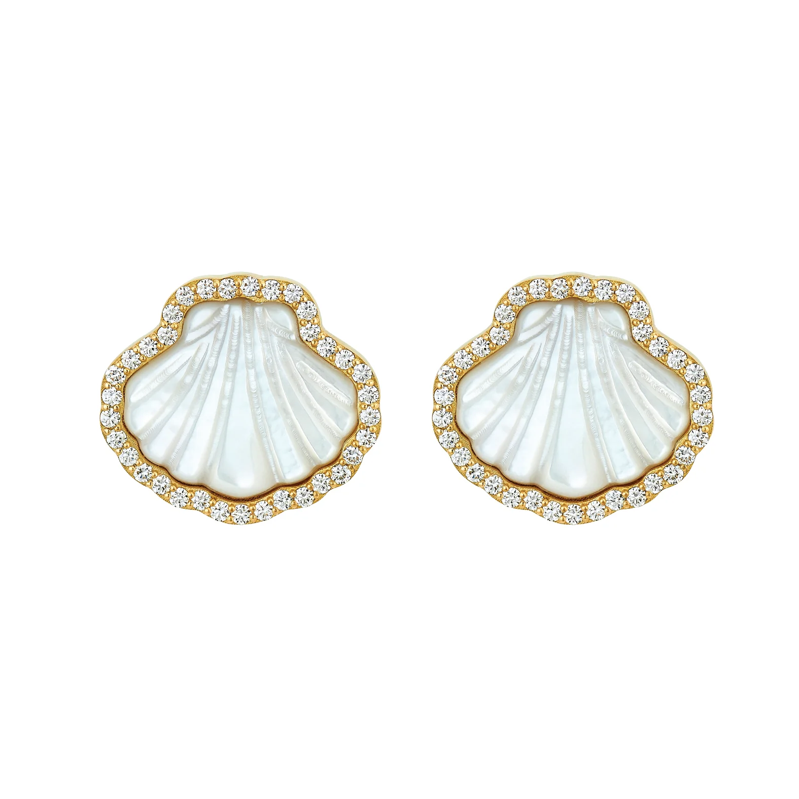 Diamond Sankaty Studs - MOP