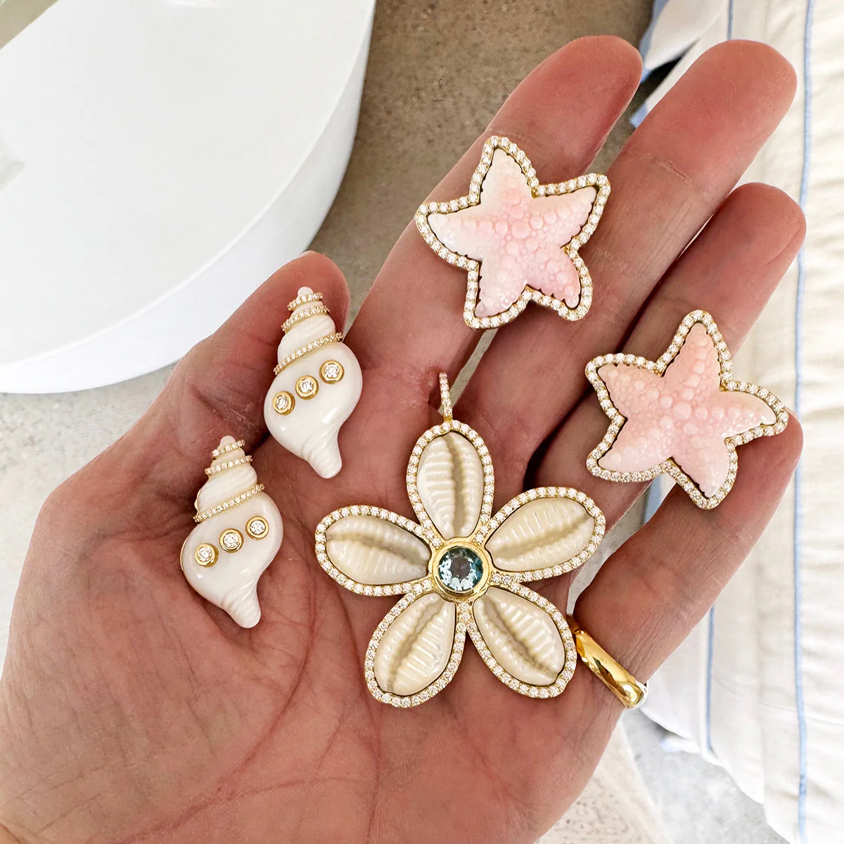 Diamond Starfish Studs - Image 4