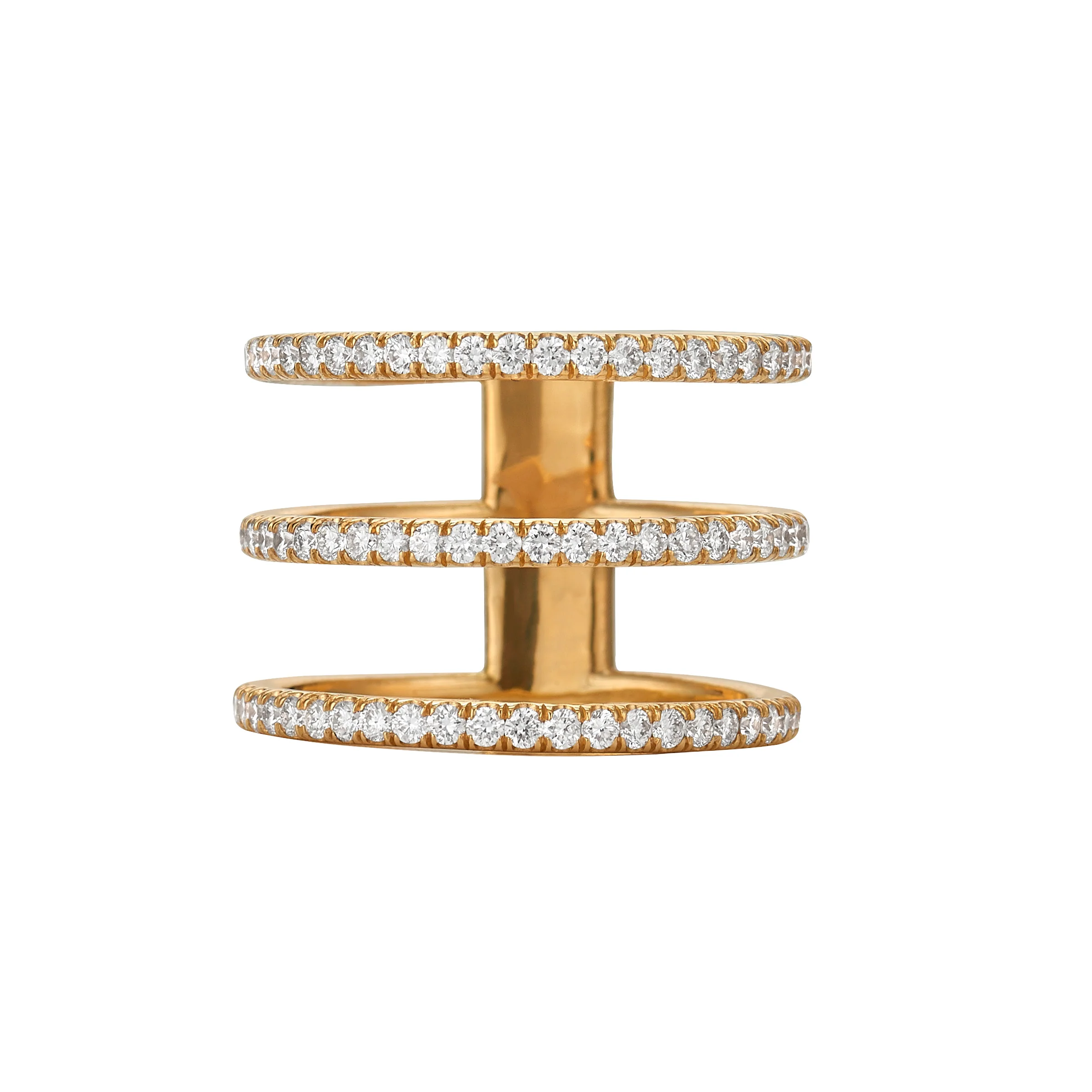 Diamond Triple Band Ring