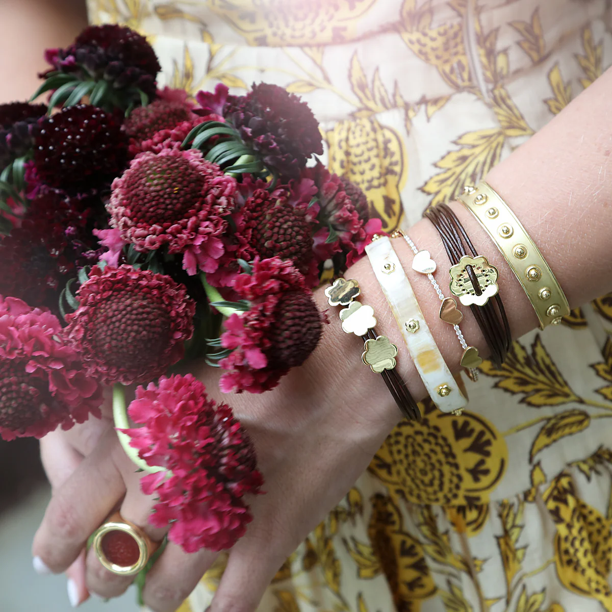 Gold Heart Bangle - Image 2