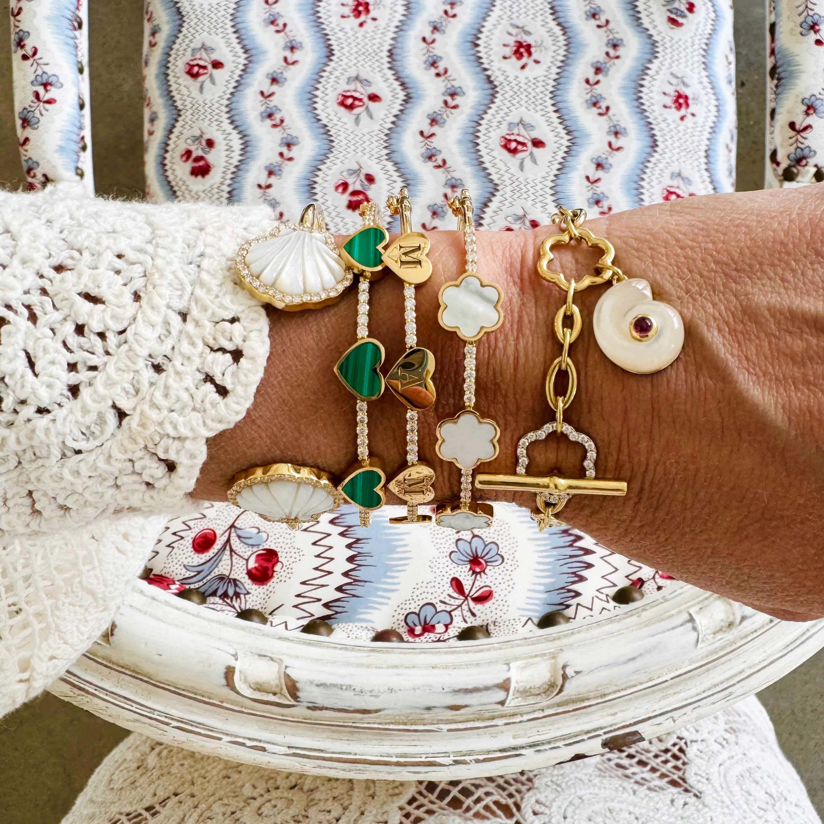 Gold Heart Bangle (4 letters) - Image 3