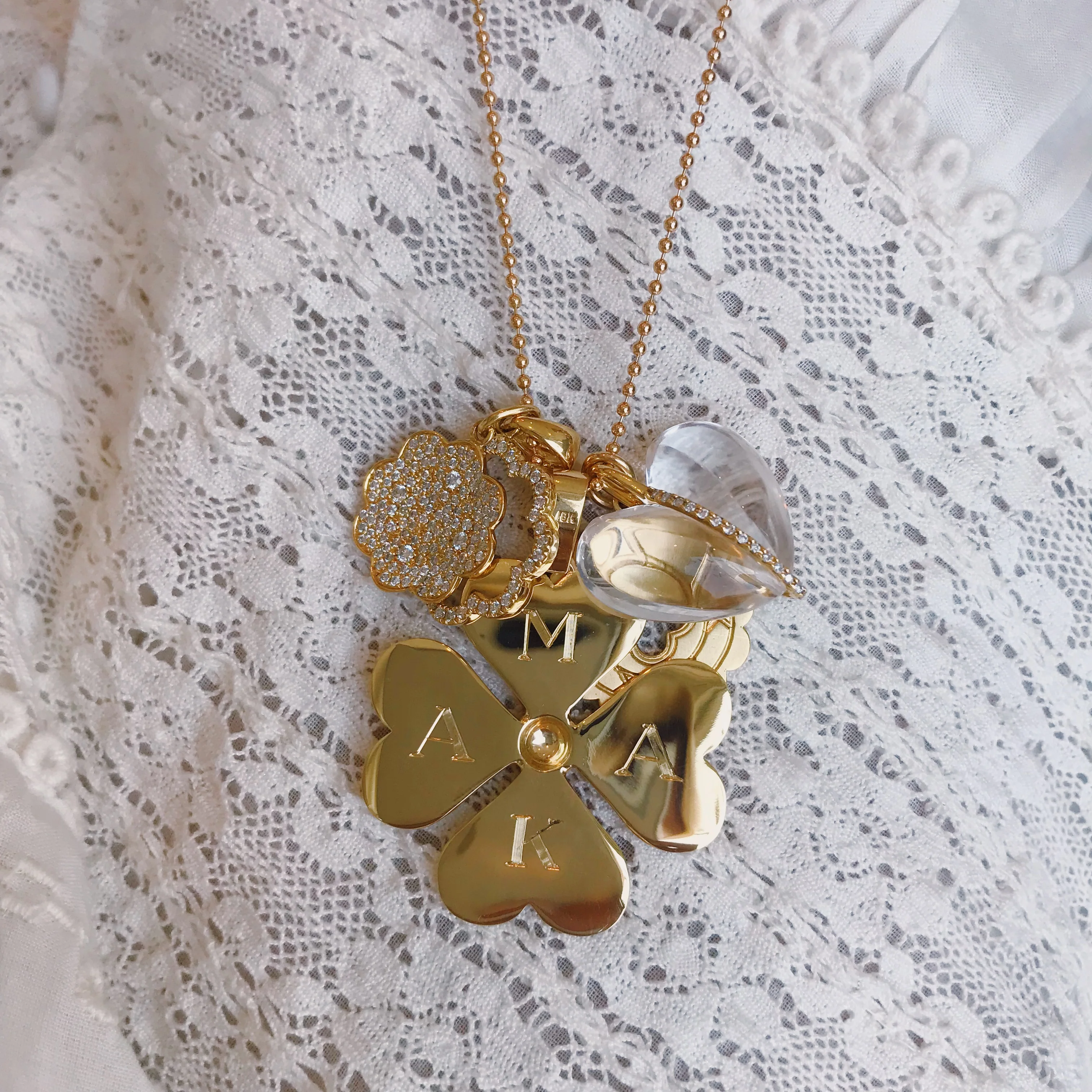 Gold Heart Clover - Image 6