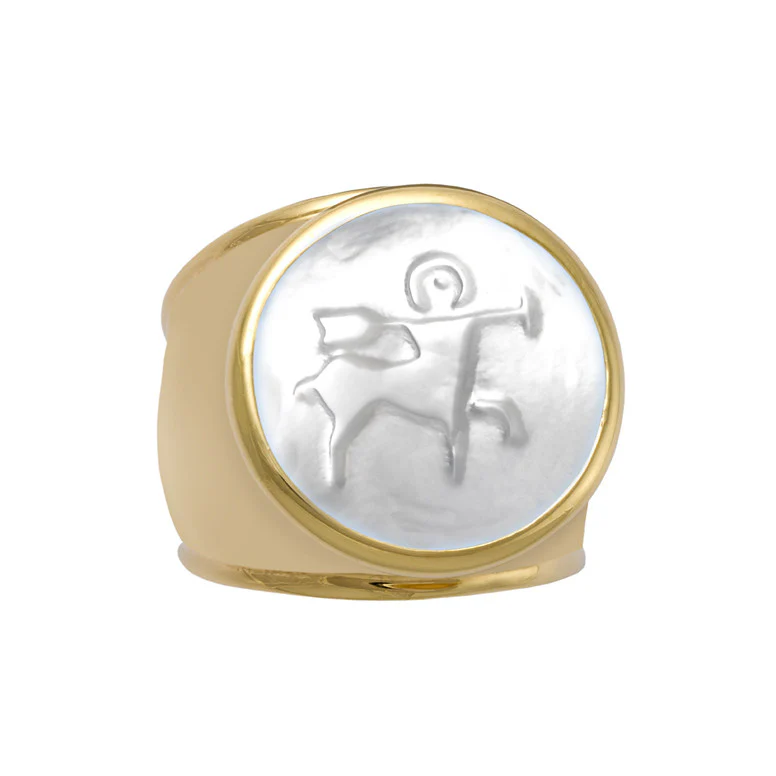 Gold Zodiac Ring - Image 13