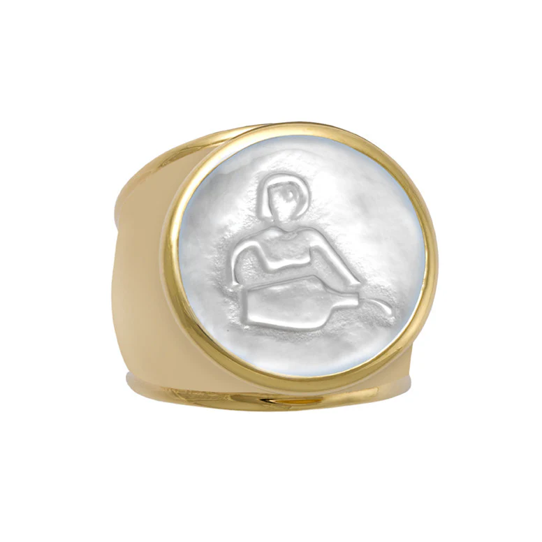 Gold Zodiac Ring - Image 4
