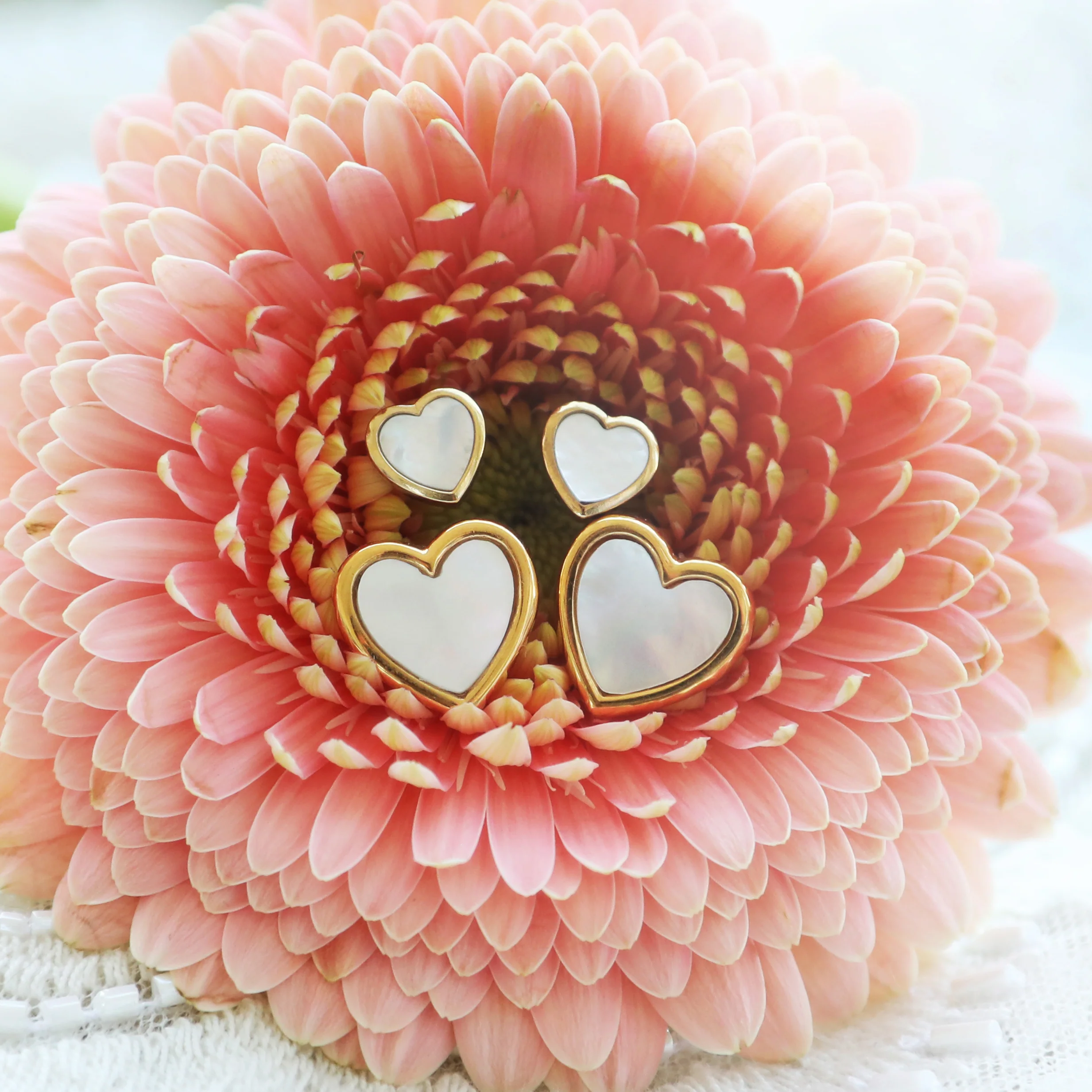 Heart Studs - MOP - Image 4