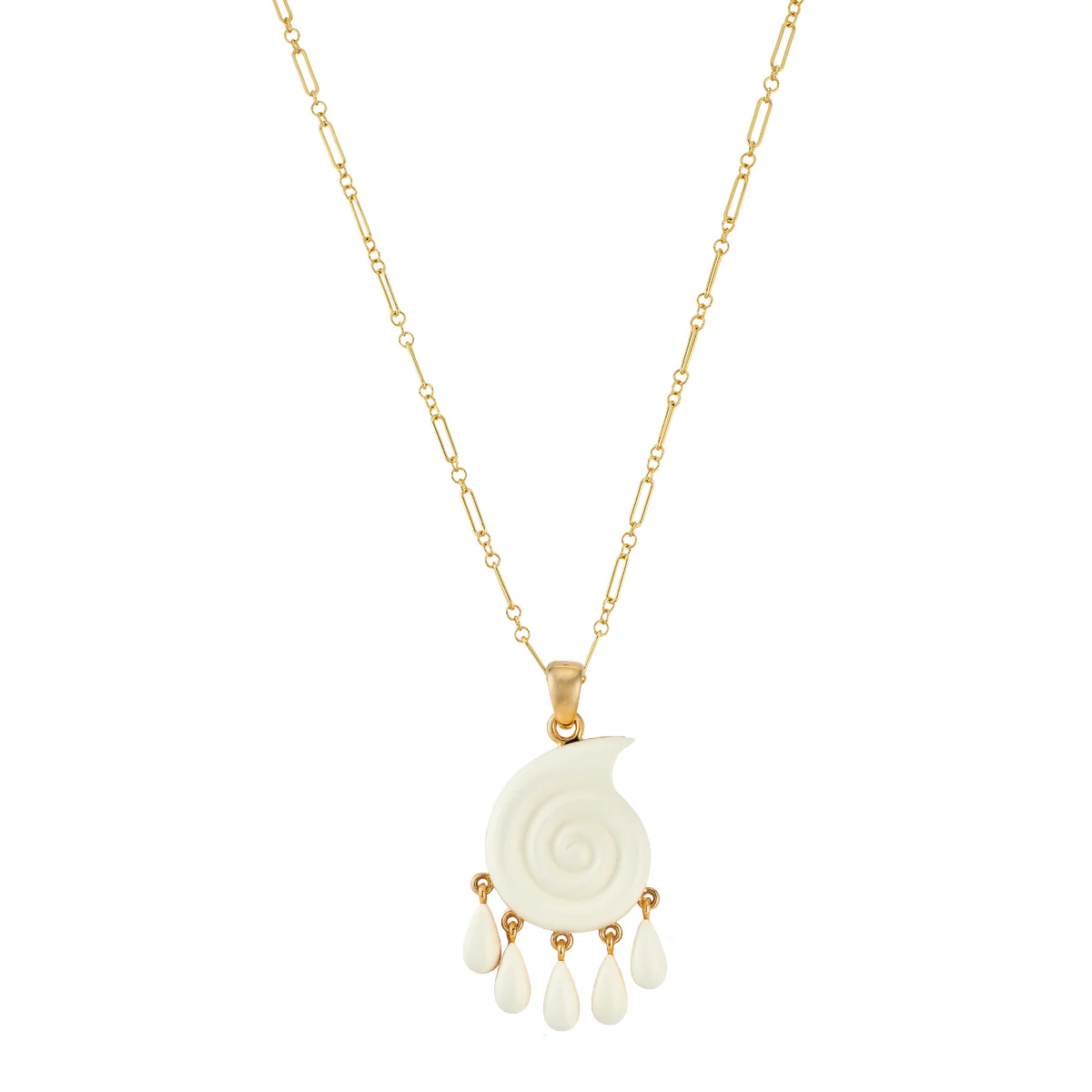 Isola Pendant + Mixed Link Chain 30"