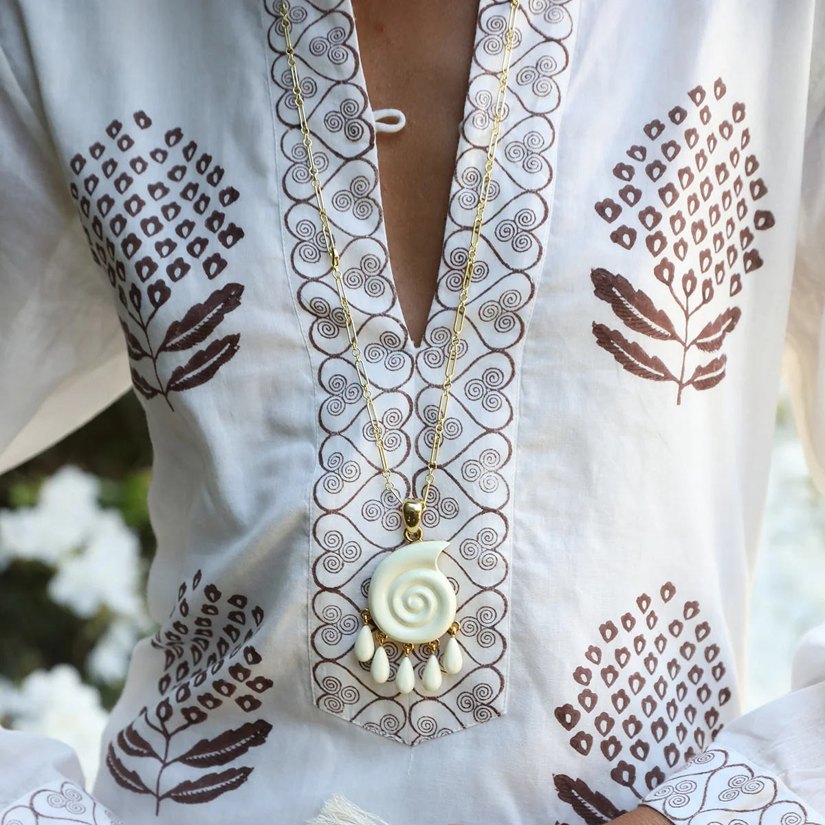 Isola Pendant + Mixed Link Chain 30" - Image 2