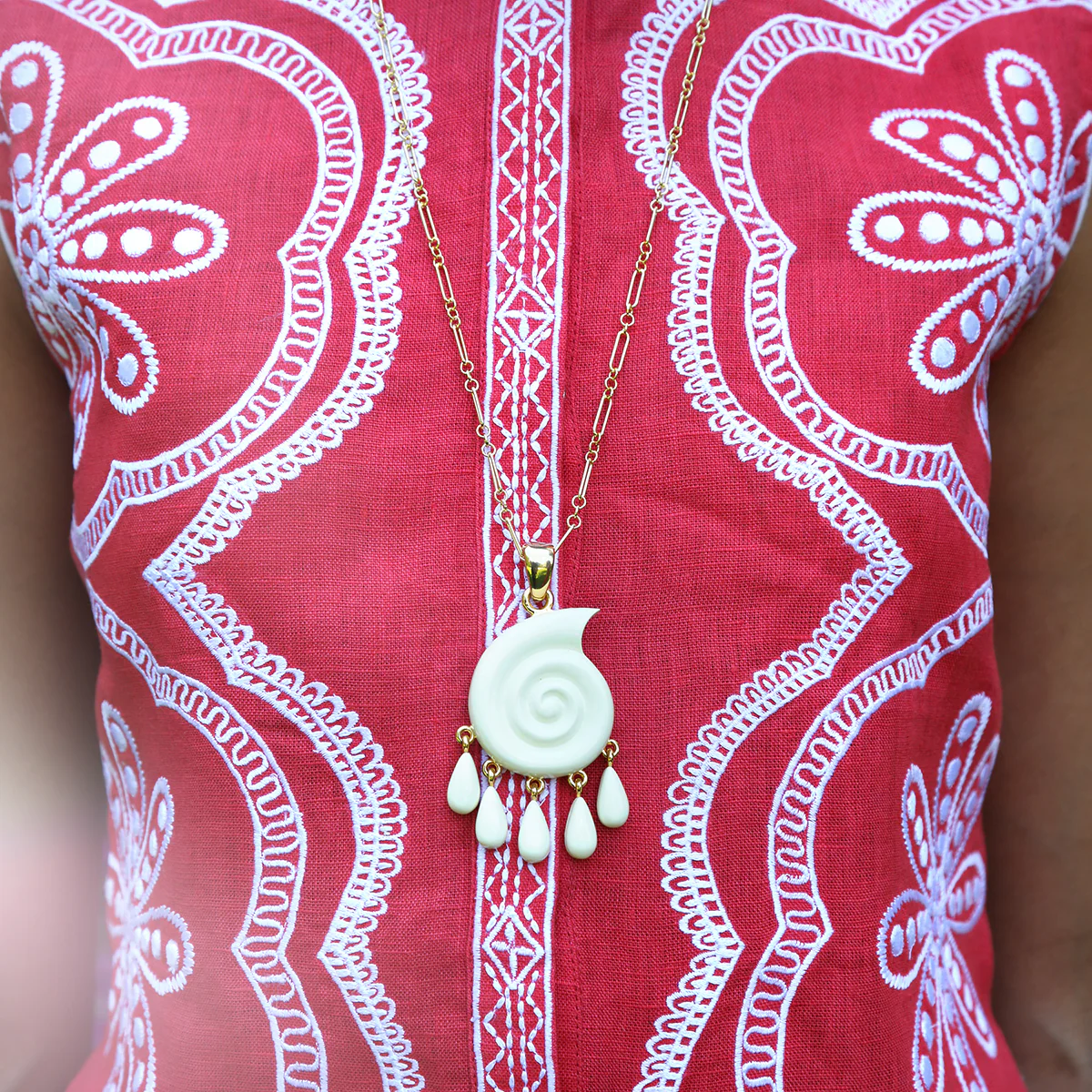 Isola Pendant + Mixed Link Chain 30" - Image 3