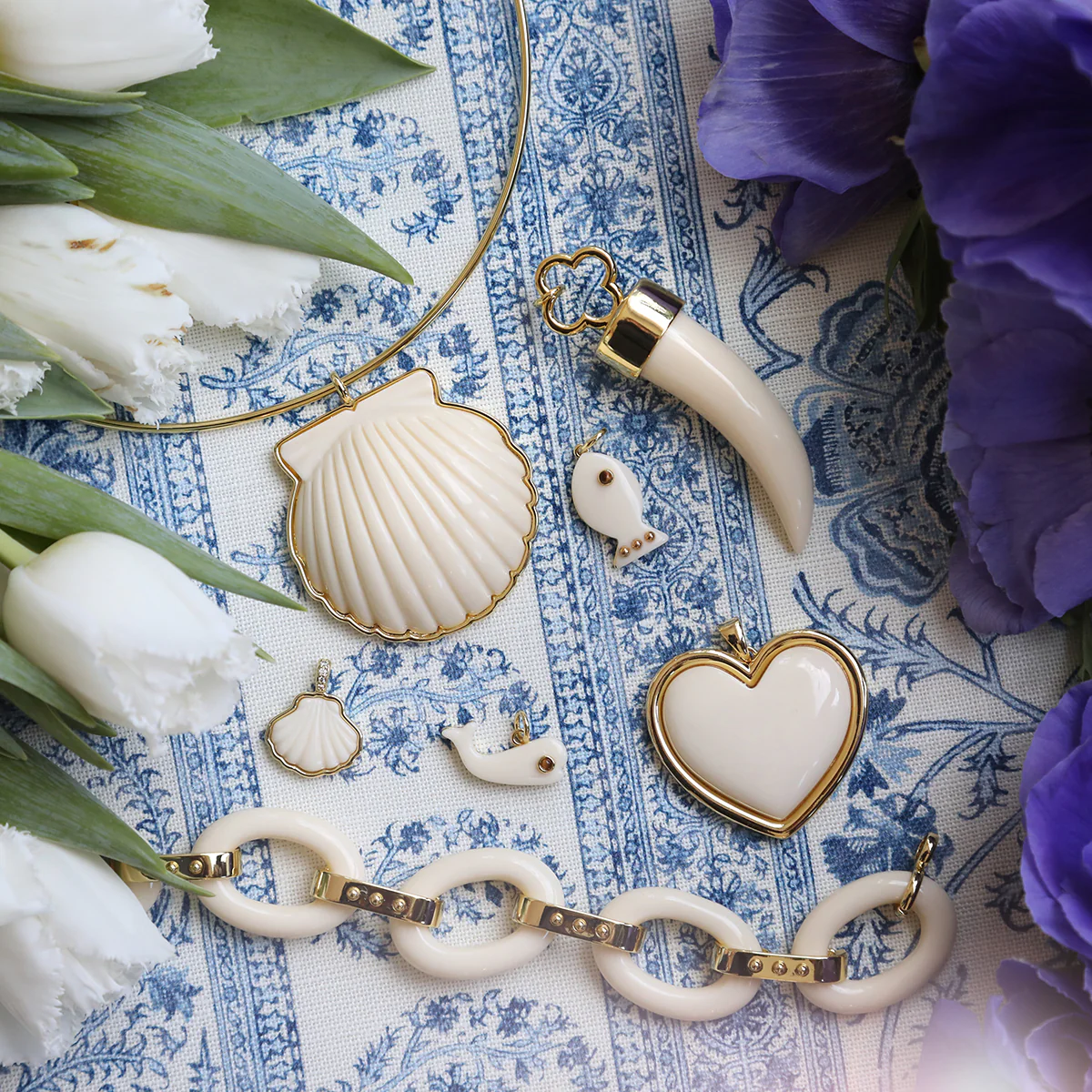 Ivory Scallop Shell Pendant - Image 5