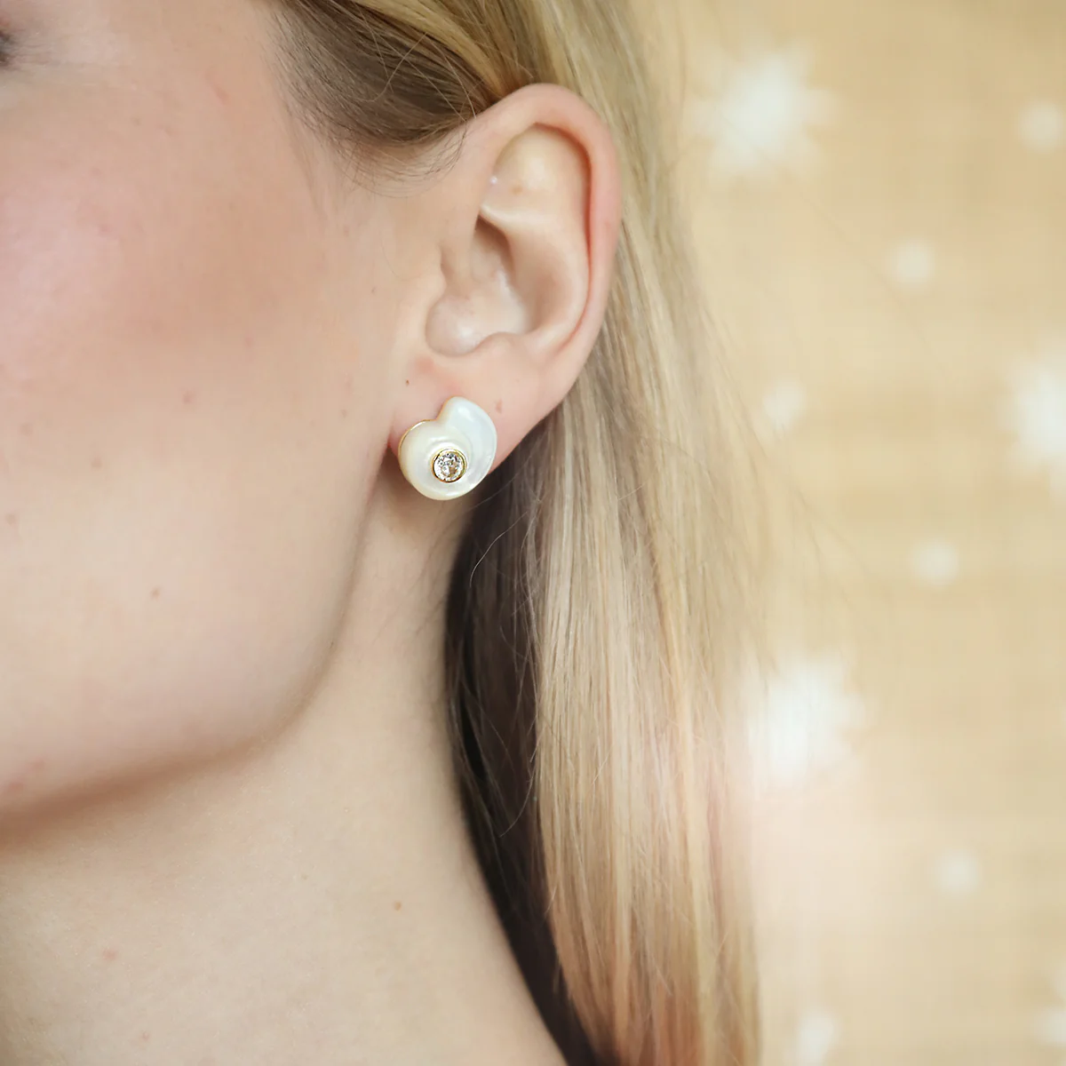Monomoy Shell Stud - WT - Image 4