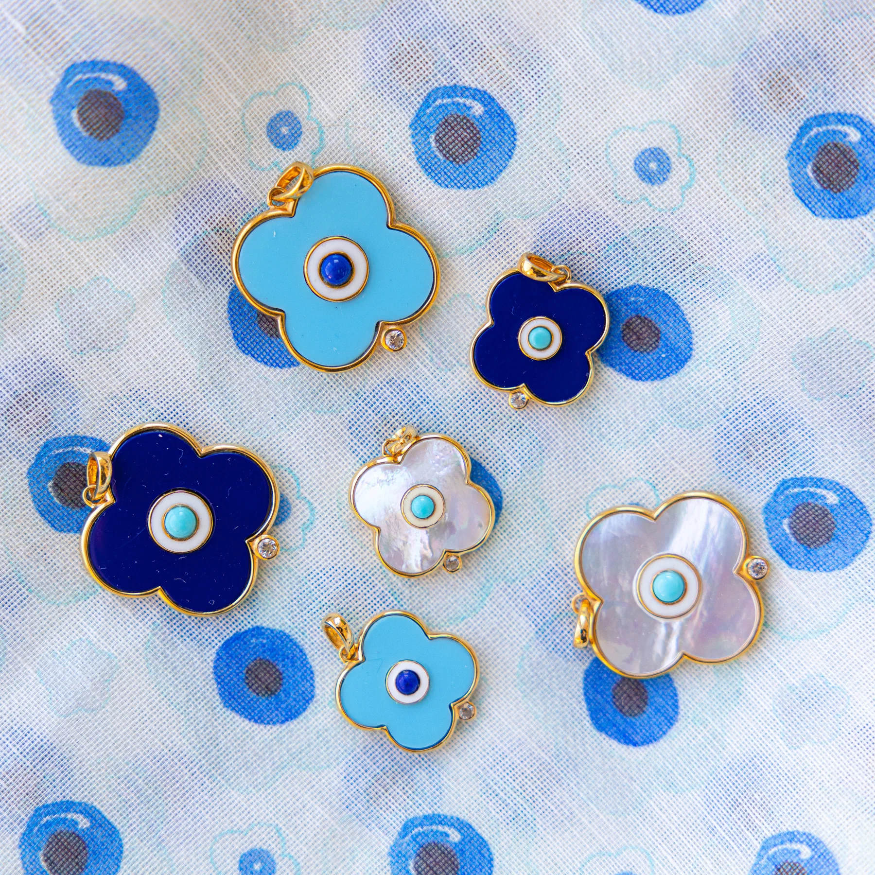 Mother of Pearl Evil Eye Charm - Image 4