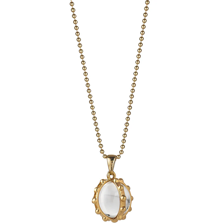 Oxford Charm + Beaded Chain 30"