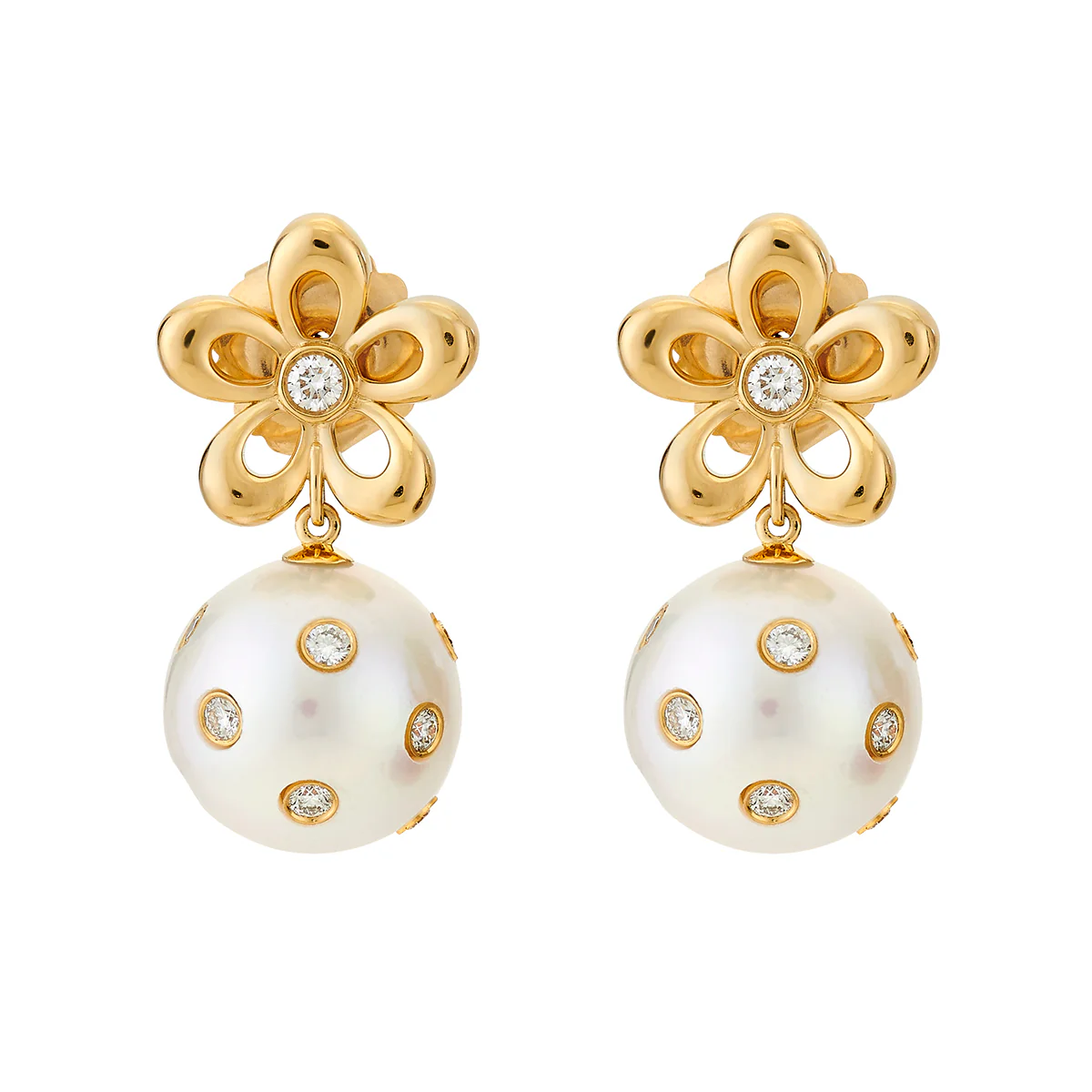 Pearl Gumdrop Earrings