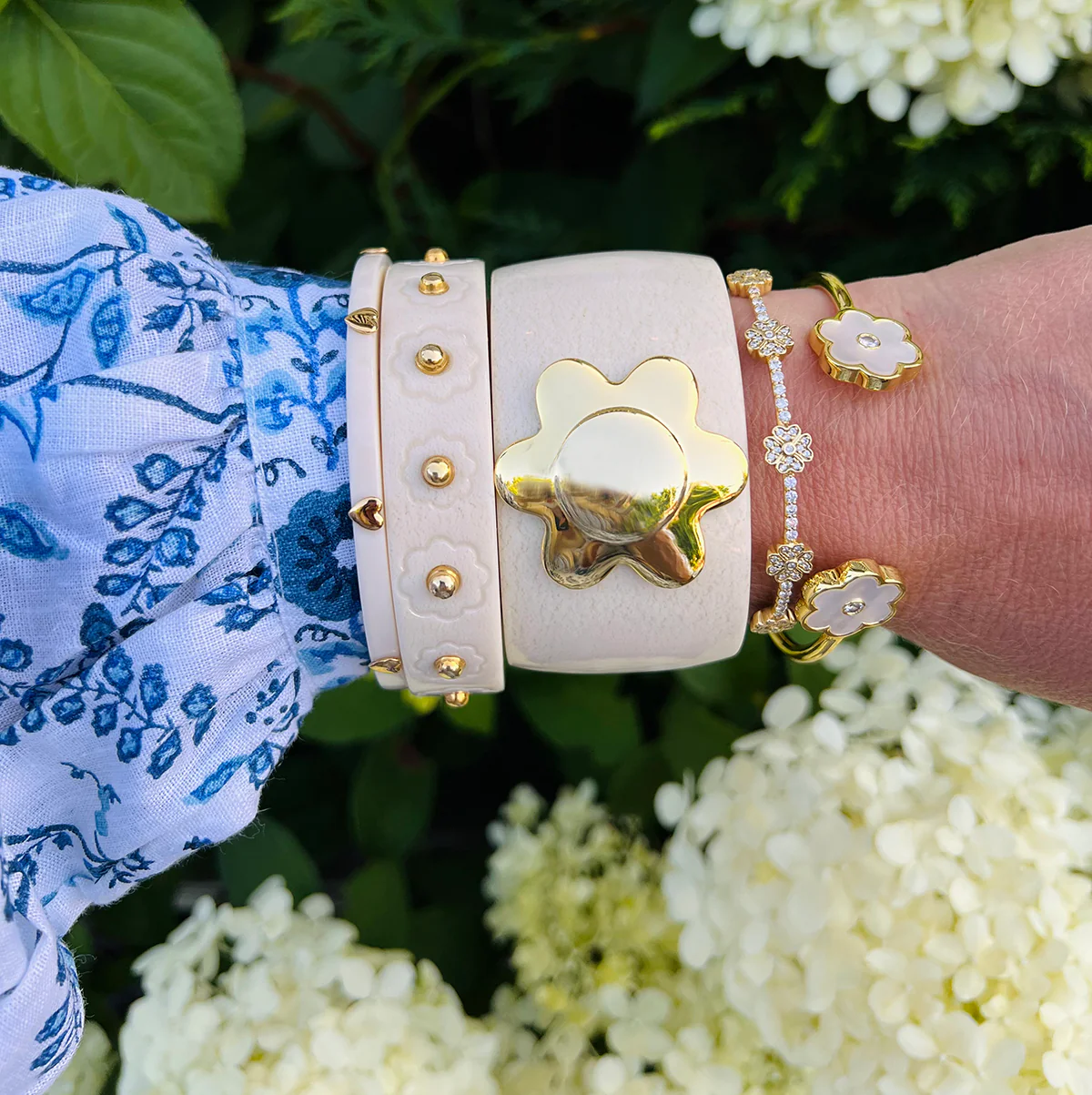 Petite Petal Cuff - Mother of Pearl - Image 2