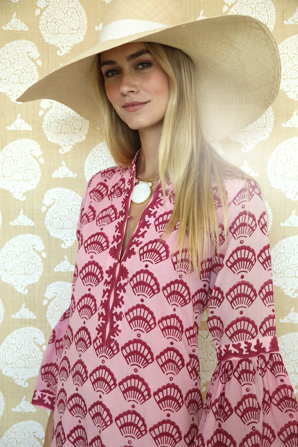 Raspberry Cockleshells Kaftan - Image 4