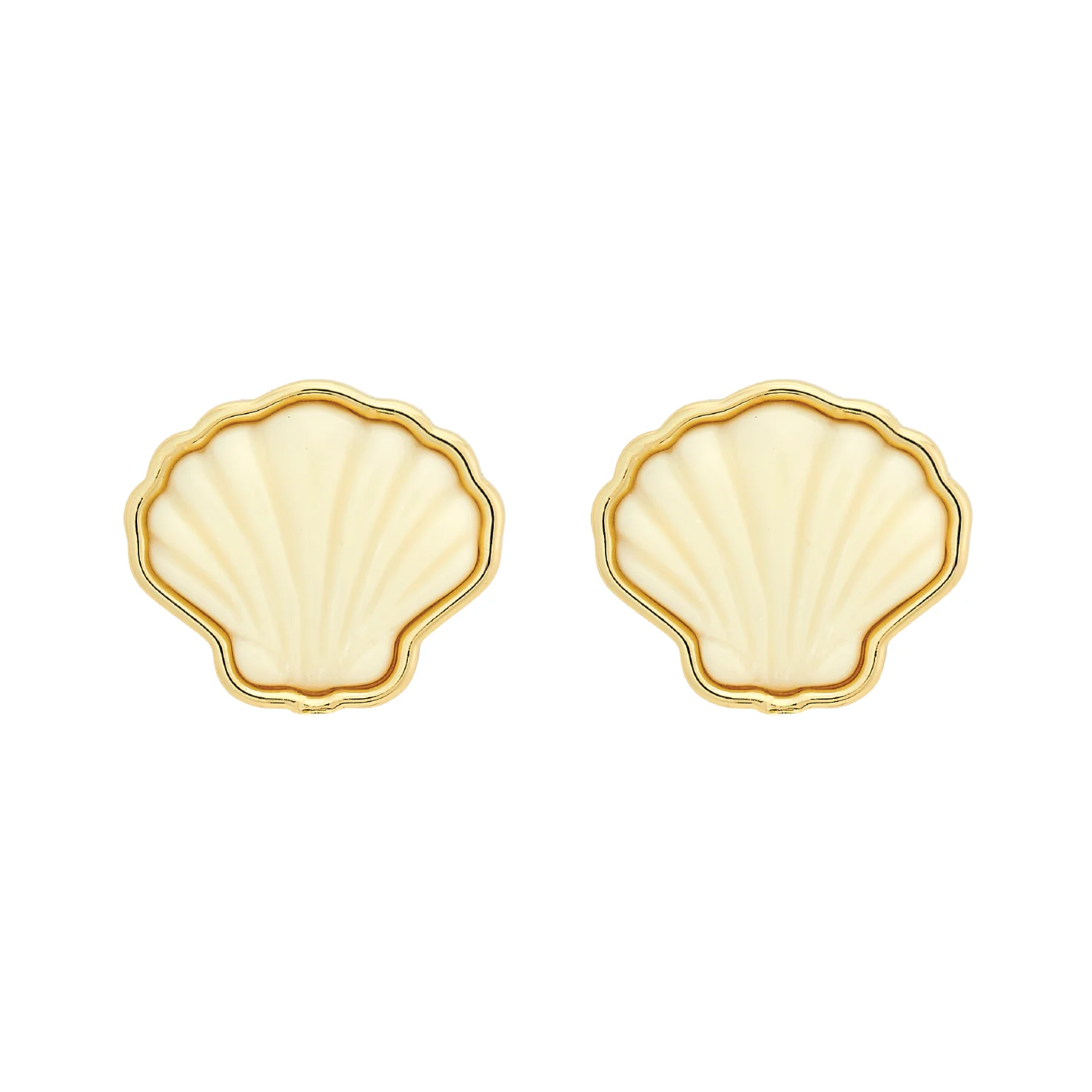 Sankaty Scallop Stud - Ivory