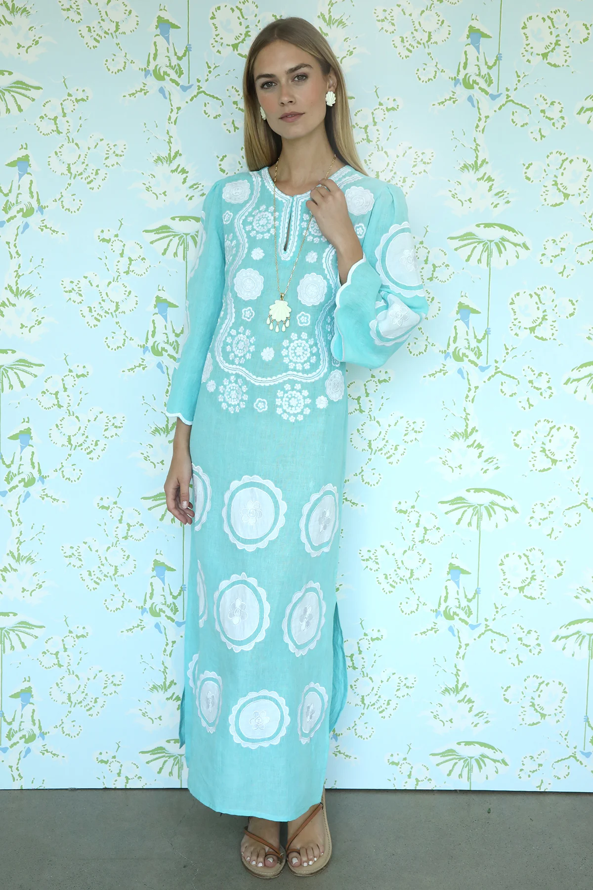 Turquoise Alice Kaftan - Image 3
