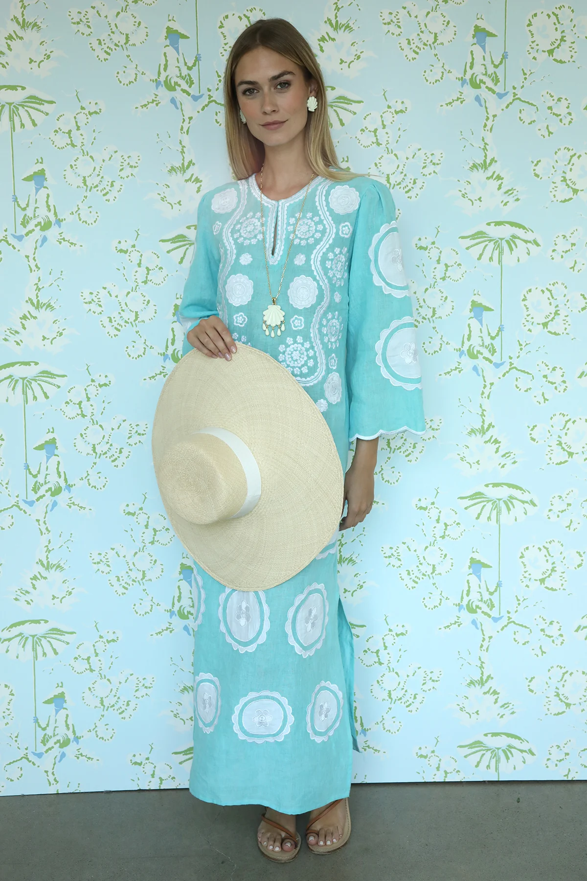 Turquoise Alice Kaftan - Image 4