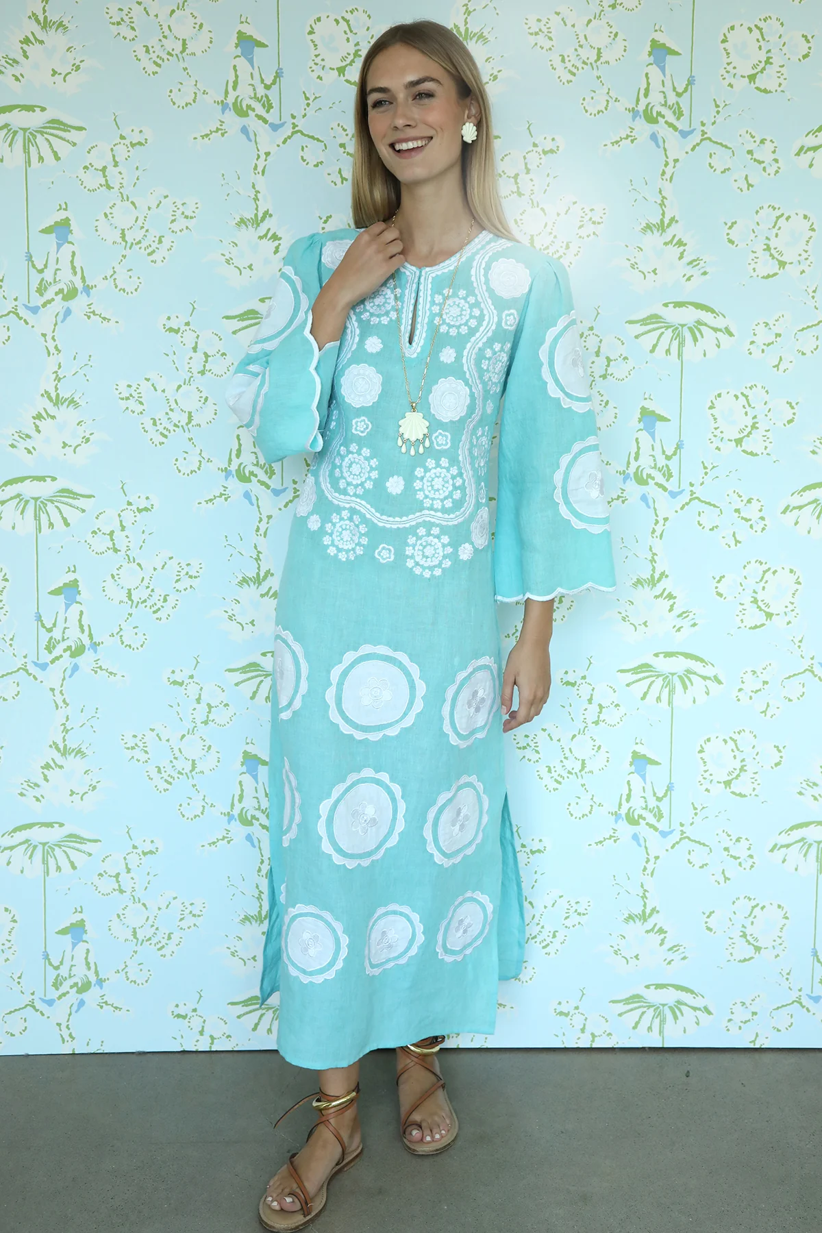 Turquoise Alice Kaftan - Image 5