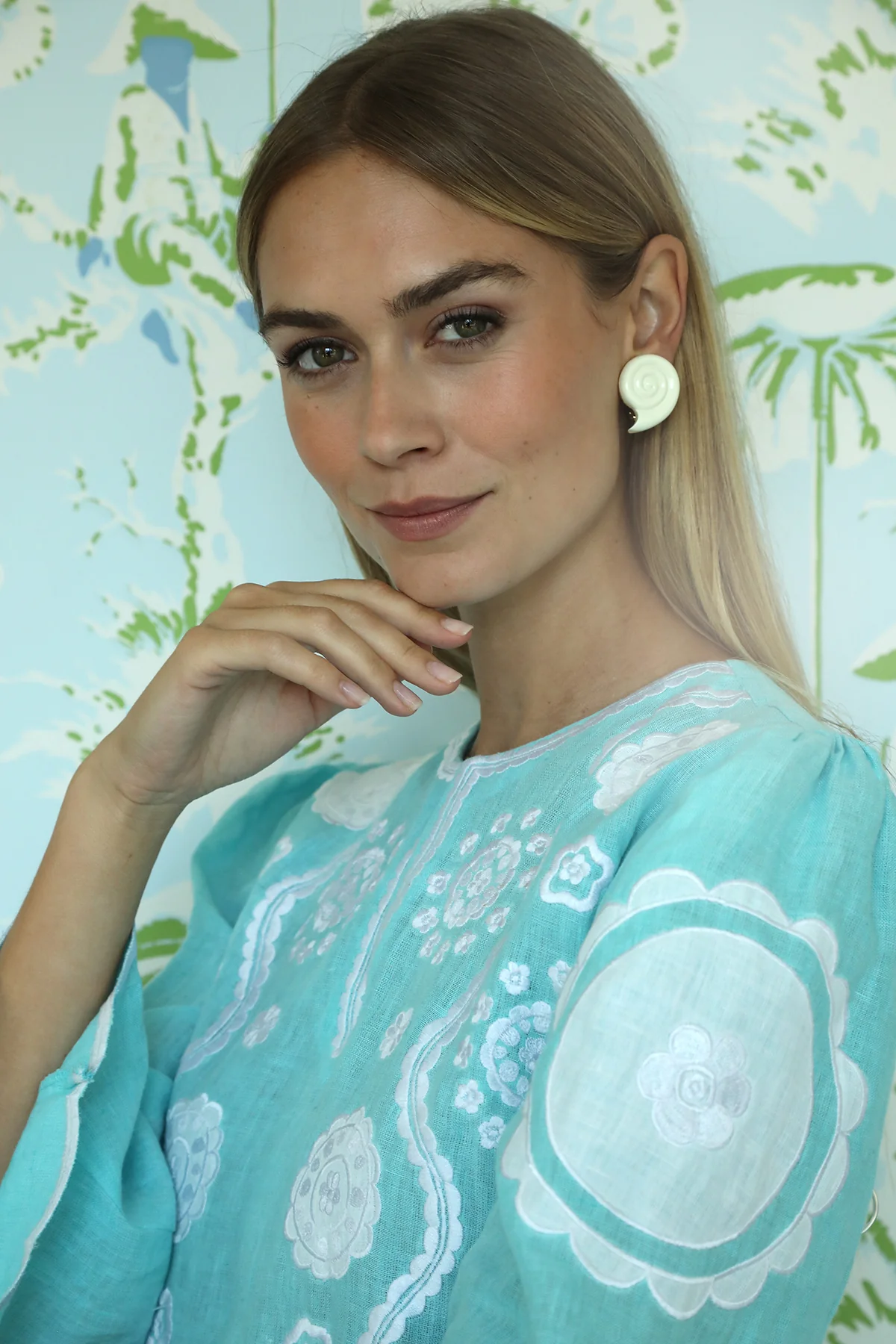 Turquoise Alice Mini Dress - Image 3